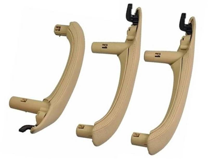 ZEMNLO Auto-Innengriff-Lederabdeckungsverkleidung, for, F25 F26 X3 Türgriffverkleidung im Auto(LHD Set Beige) von ZEMNLO