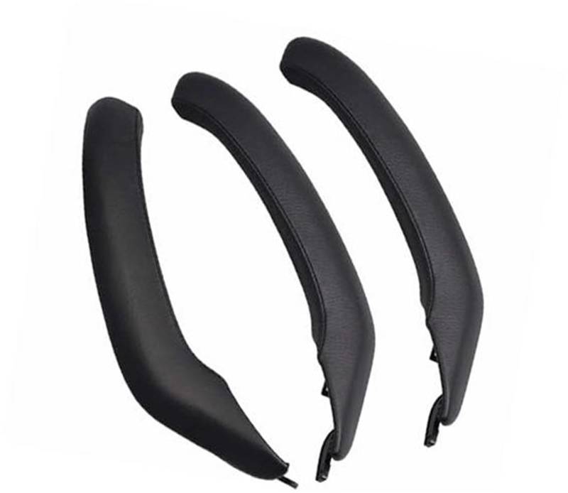 ZEMNLO Auto-Innengriff-Lederabdeckungsverkleidung, for, F25 F26 X3 Türgriffverkleidung im Auto(RHD Black Set) von ZEMNLO