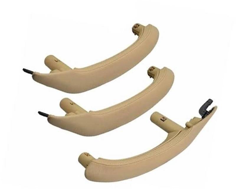 ZEMNLO Auto-Innengriff-Lederabdeckungsverkleidung, for, F25 F26 X3 Türgriffverkleidung im Auto(RHD Set Beige) von ZEMNLO