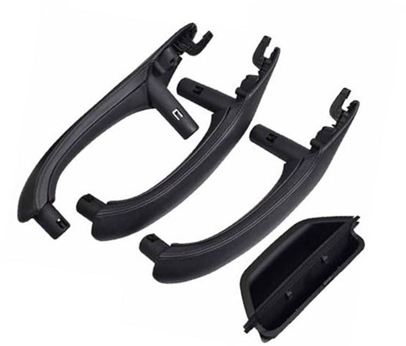 ZEMNLO Auto Links Rechts Innen Leder Außenabdeckung Verkleidung Türgriff Innentürverkleidung Griff Zugverkleidung Abdeckung, for, X3 X4 F25 F26 51417248502 Türgriffverkleidung im Auto(LHD Black 4pcs) von ZEMNLO