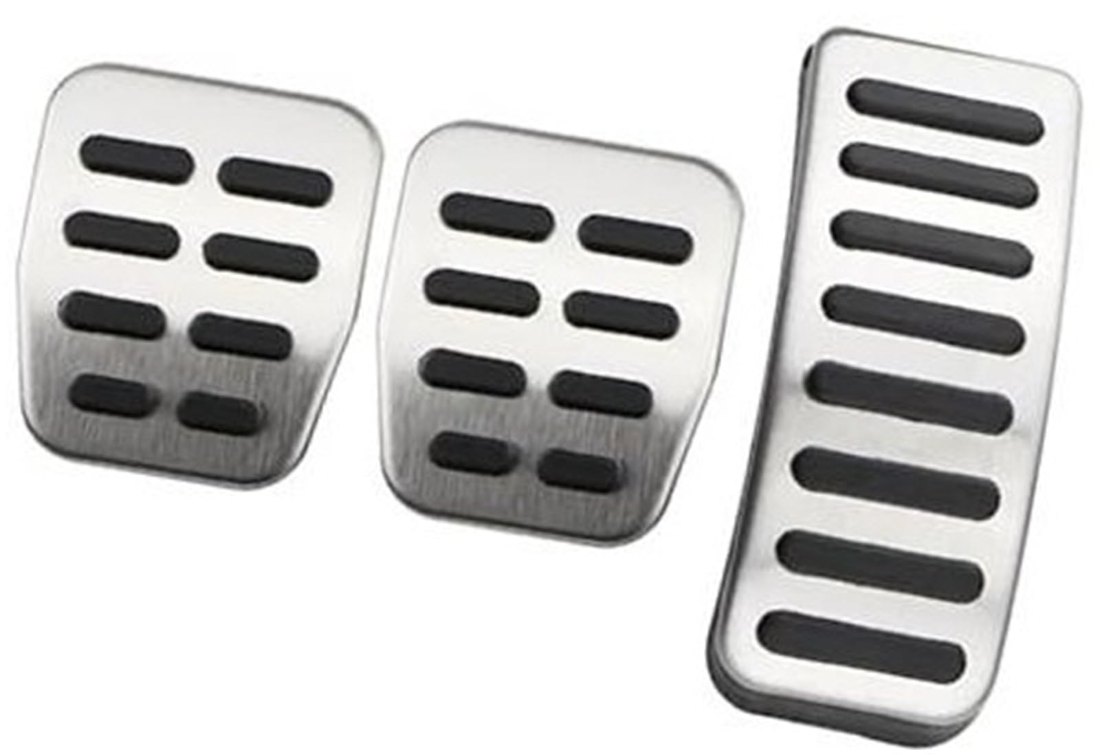 ZEMNLO Auto-Pedalabdeckung for A3 S3 8L 1995–2003, Edelstahl-Bremse, Dead Rest, Fußpedal-Schutzabdeckungen(Black MT Without Rest) von ZEMNLO
