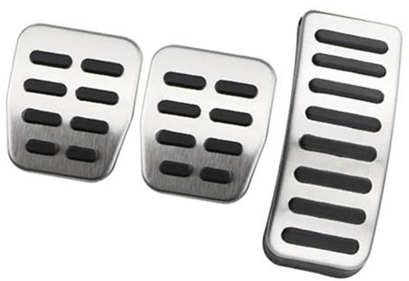 ZEMNLO Auto-Pedalabdeckung for A3 S3 8L 1995–2003, Edelstahl-Bremse, Dead Rest, Fußpedal-Schutzabdeckungen(Black MT Without Rest) von ZEMNLO