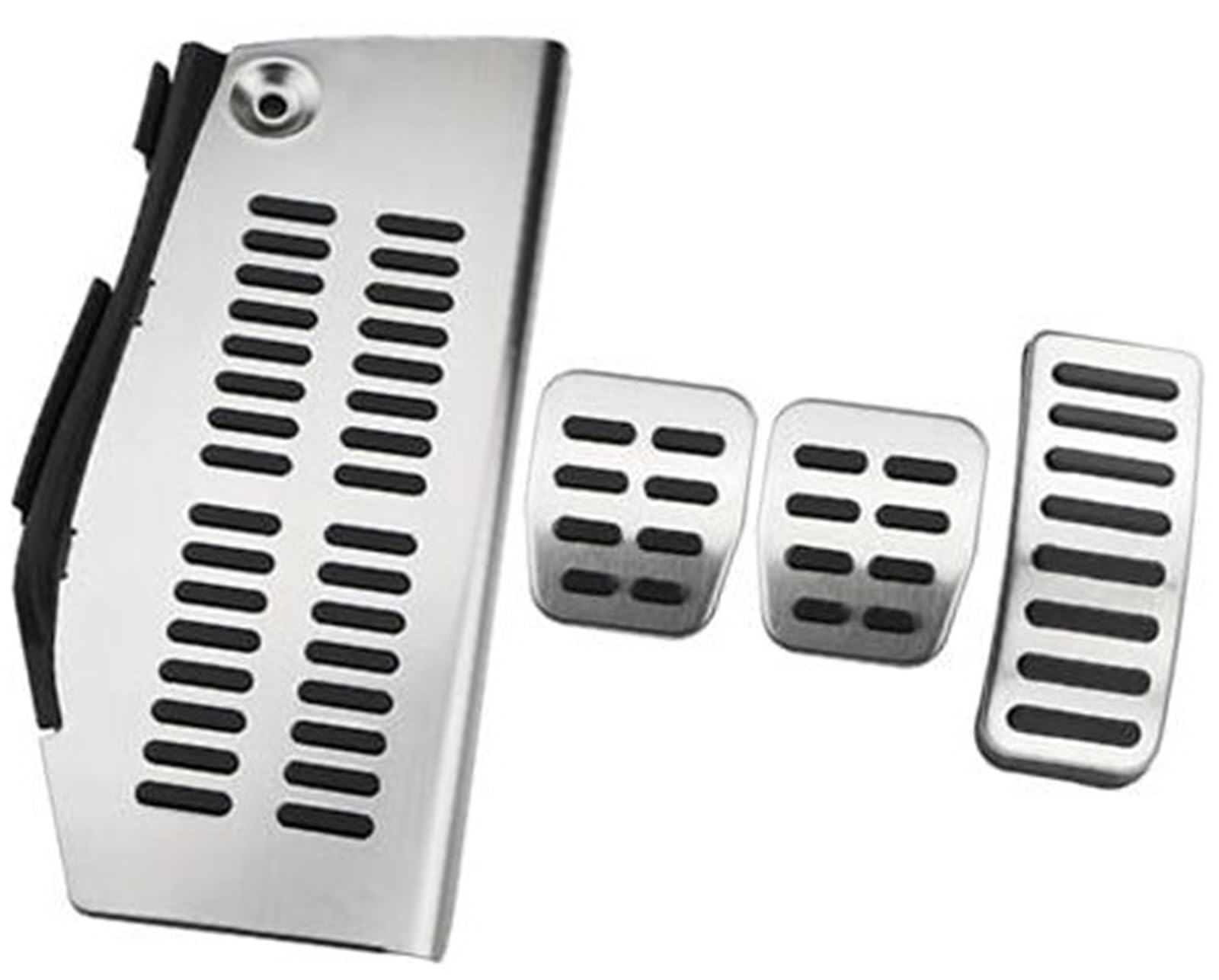 ZEMNLO Auto-Pedalabdeckung for A3 S3 8L 1995–2003, Edelstahl-Bremse, Dead Rest, Fußpedal-Schutzabdeckungen(Black MT with Rest) von ZEMNLO