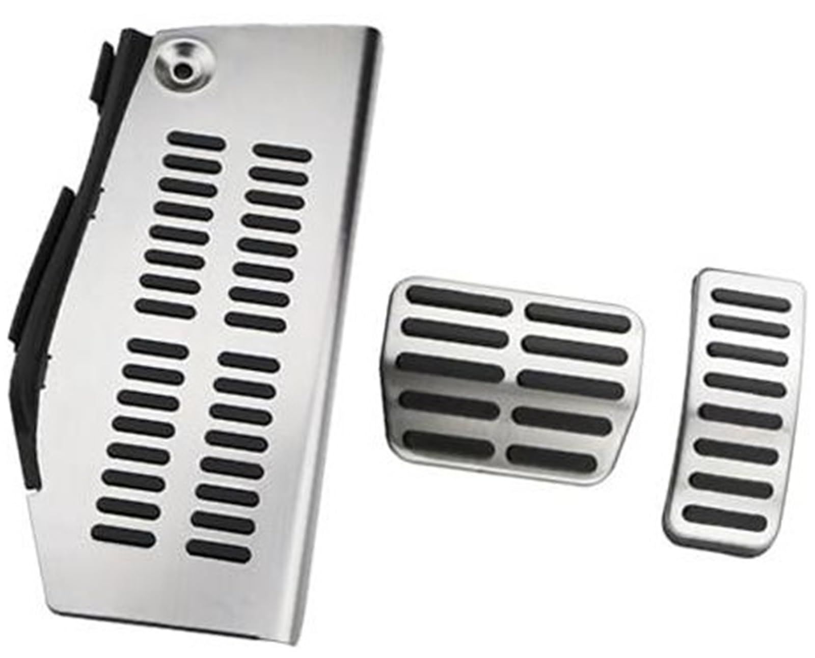 ZEMNLO Auto-Pedalabdeckung for A3 S3 8L 1995–2003, Edelstahl-Bremse, Dead Rest, Fußpedal-Schutzabdeckungen(Black at with Rest) von ZEMNLO