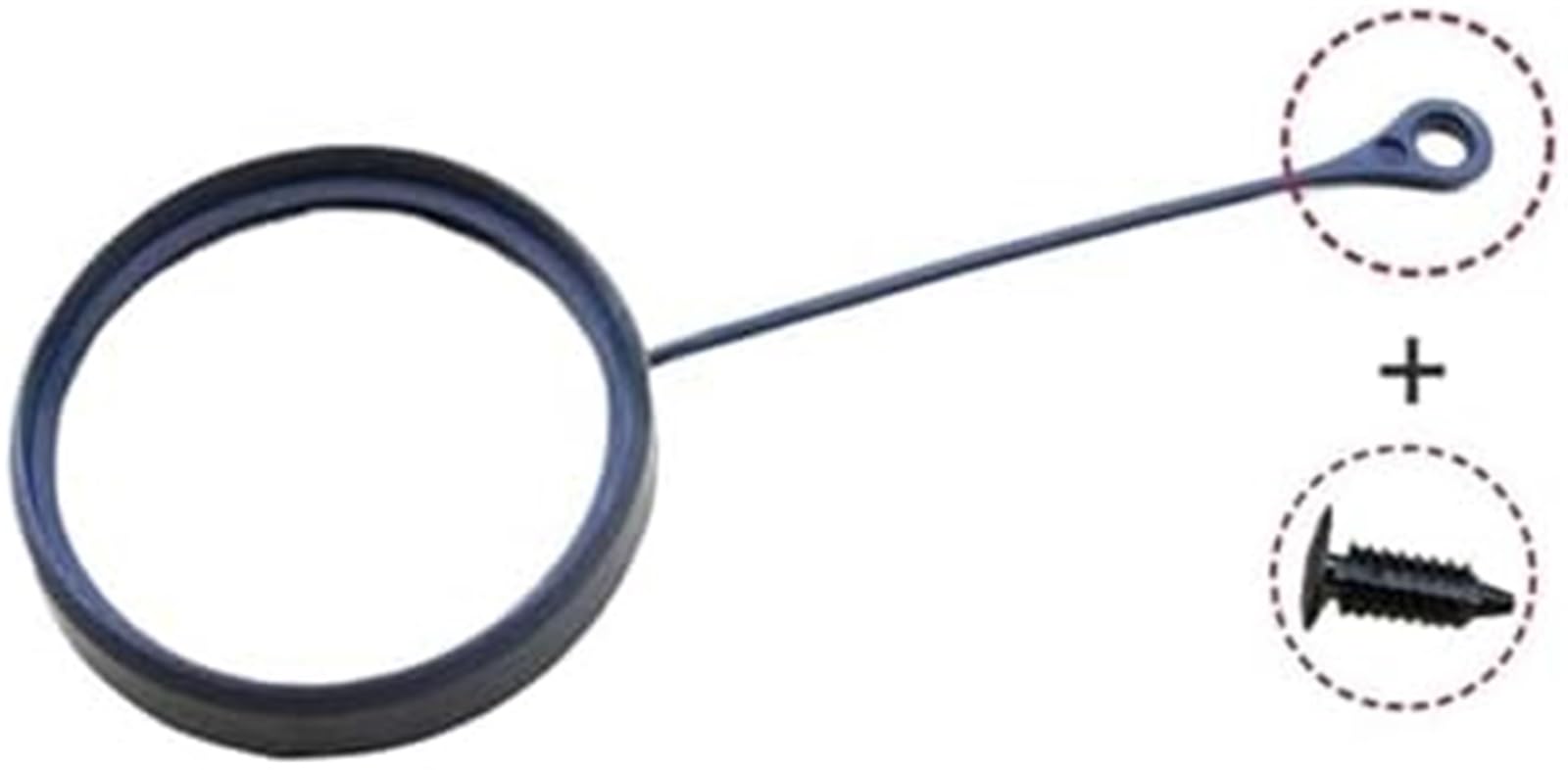 ZEMNLO Auto-Tankdeckel-Abdeckleitung, Kabelseilring A2214700605, for Mercedes-Benz, for ACE S-Klasse W202 W203 W204 W210 W211 W212 W220(Black New Type) von ZEMNLO