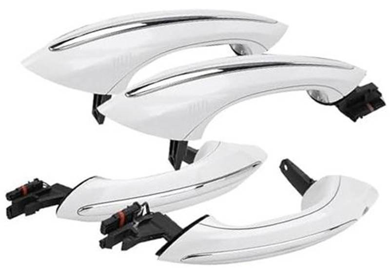 ZEMNLO Autoaußenseite Vorne Links, for, 5 6 7, for Serie F07 F10 F11 F06 F12 F13 F01 F02 F03 Außenaußenseite Komfortzugang Türgriff 4X WhiteSet von ZEMNLO