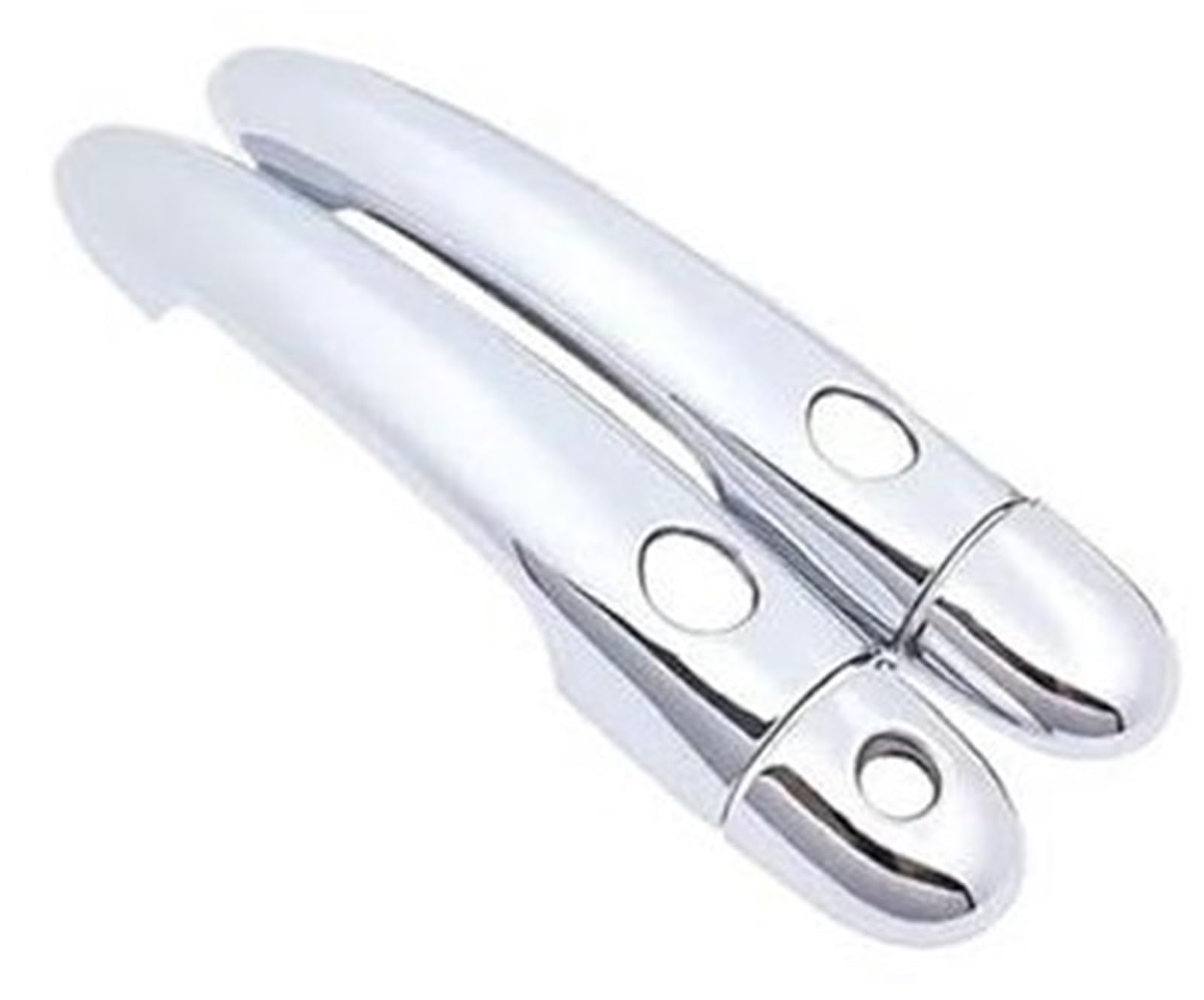 ZEMNLO Autoaußenseite vorne Links, for Clio III 2005 2006 2007 2008 2009 2010 2011 2012 Chrom Türgriffabdeckung Autozubehör Aufkleber Zierleiste Stylingkappe(Black M) von ZEMNLO