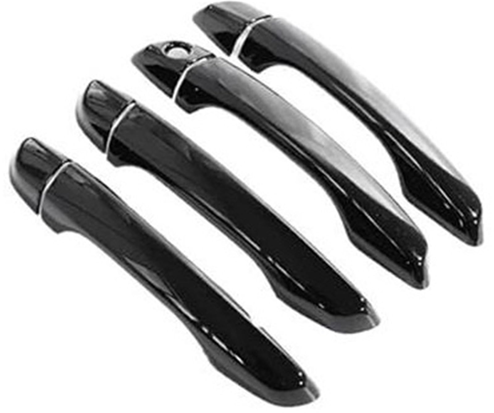 ZEMNLO Autoaußenseite vorne Links, for Opel, for Mokka 2021 2022 2023 Autochrom-Türgriff Luxuriöses Äußeres Auto-Styling Kratzfestes Zubehör(Black Metallic Blcak 4pcs) von ZEMNLO