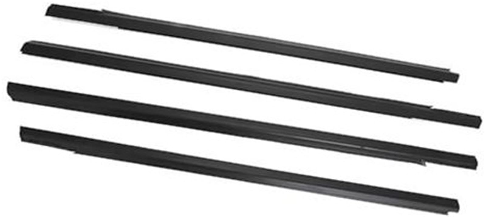 ZEMNLO Autotürkantenschutz, for Citroen, for Elysee 2014 2015 2016, 4-teiliges Autofensterglas-Dichtungsprofil Fensterdichtungsstreifen(Black) von ZEMNLO