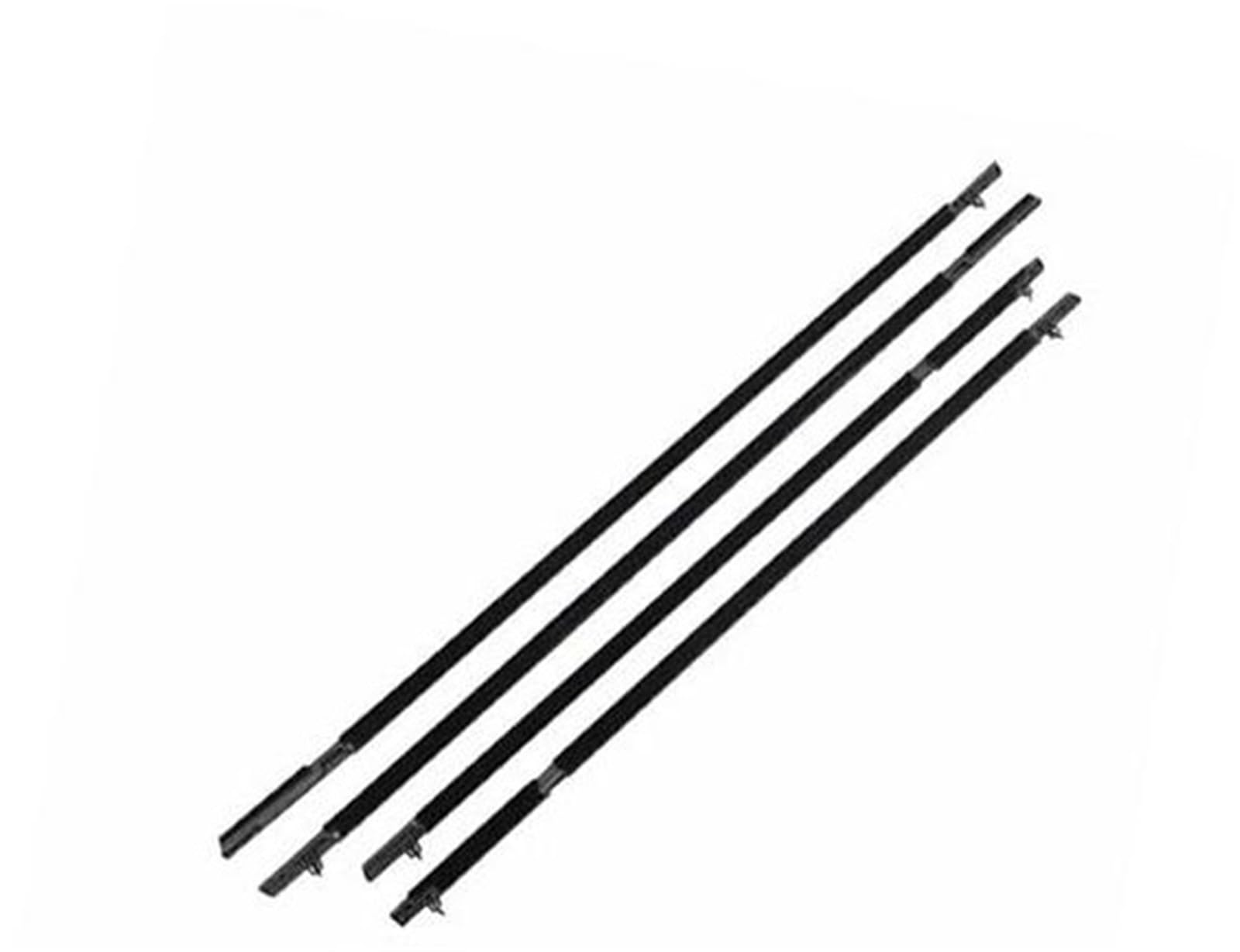 ZEMNLO Autotürkantenschutz, for Toyota, for Vios XP150 2014-2018 Autofensterformtür-Dichtungsstreifen Regendicht Fensterdichtungsstreifen(Black 4pcs) von ZEMNLO