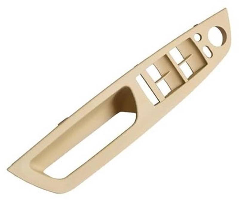 ZEMNLO Beige Schwarz Grau Armlehne Auto Links Vorne Fahrersitz, for Sitz, LHD Innentürgriff Innenverkleidung Pull Trim Cover, for, E70 E71 X5 X6 51416969401 Türgriffverkleidung im Auto(Beige-Panel) von ZEMNLO