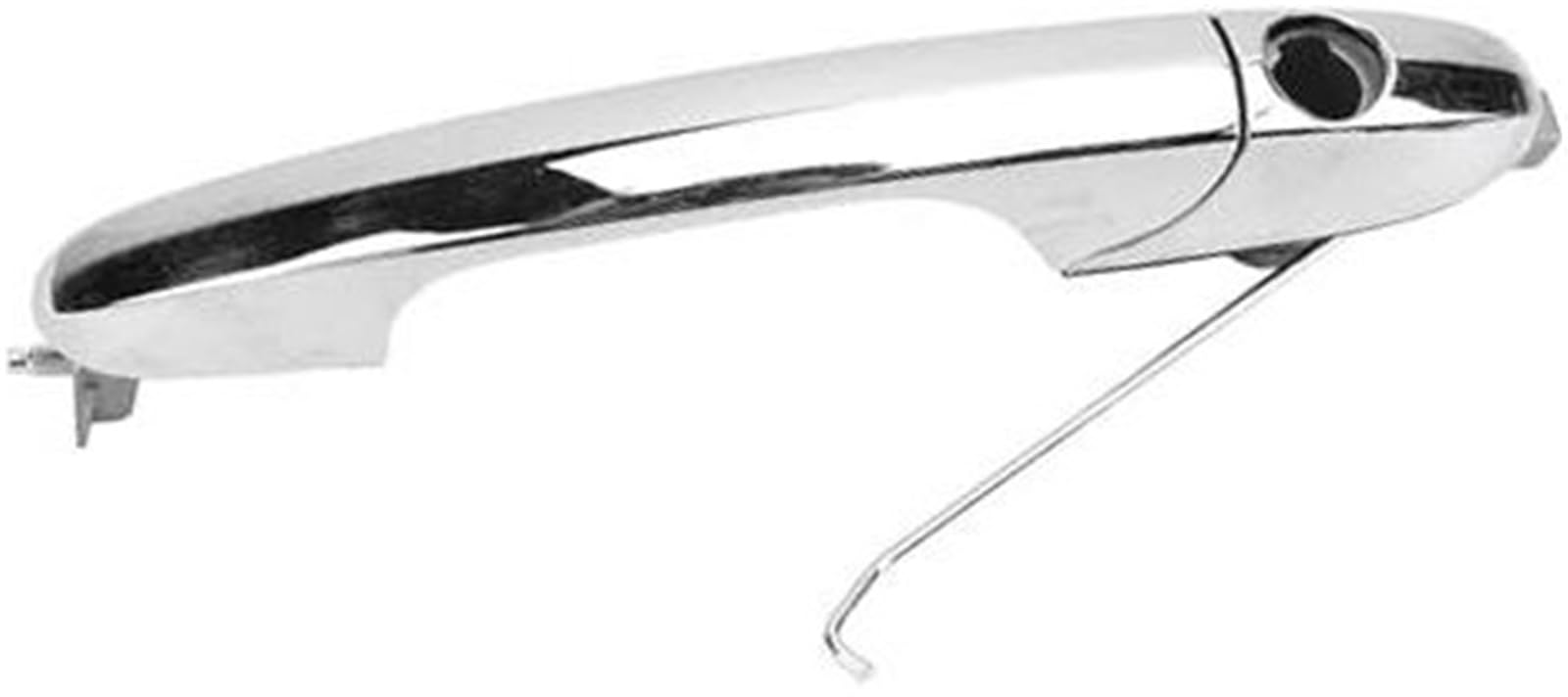 ZEMNLO Chrom-Türgriff mit bequemem Griff, ABS-Außentürgriff Chrom, for Linkslenker-Fahrzeuge, langlebiger Außentürgriff, for Linkslenker-Fahrzeuge(Black Front Left: 735485875) von ZEMNLO