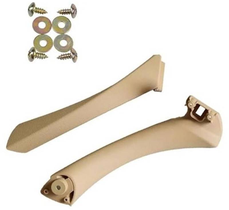 ZEMNLO Innentürgriff mit Ersatzverkleidung, for, 3er E90 E91 E92 316 318 320 325 328i 2005–2012 51417230849 Türgriffverkleidung im Auto(Beige-Set-Right) von ZEMNLO