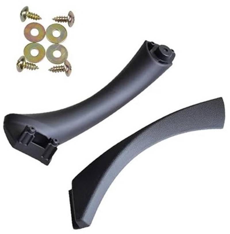 ZEMNLO Innentürgriff mit Ersatzverkleidung, for, 3er E90 E91 E92 316 318 320 325 328i 2005–2012 51417230849 Türgriffverkleidung im Auto(Black-Set-Right) von ZEMNLO