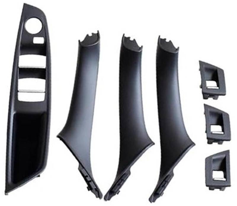 ZEMNLO Kohlefaser-LHD-Auto-Innentürgriff, for, 5er F10 F11 520d 525d 530d 535i Innenverkleidung, Zugverkleidungsabdeckung 51417225851 Türgriffverkleidung im Auto(Model A Black) von ZEMNLO