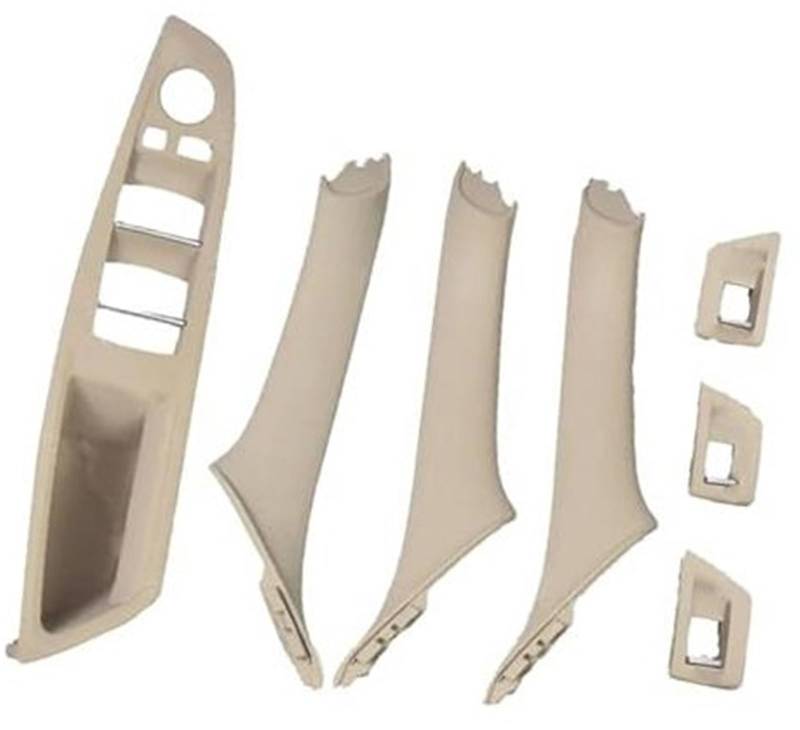 ZEMNLO Kohlefaser-LHD-Auto-Innentürgriff, for, 5er F10 F11 520d 525d 530d 535i Innenverkleidung, Zugverkleidungsabdeckung 51417225851 Türgriffverkleidung im Auto(Model B Beige) von ZEMNLO