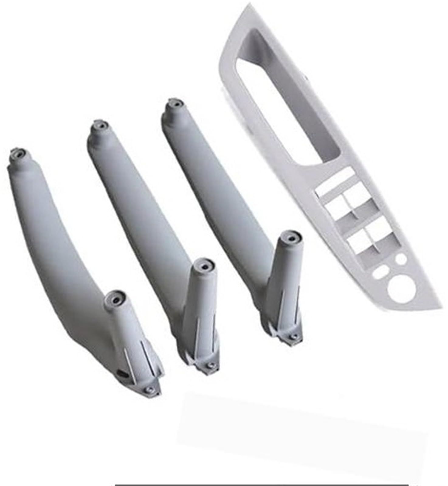 ZEMNLO LHD 3 Farben Innentür Armlehne Fenster Schalttafel Zuggriff Verkleidung Ersatz, for, X5 X6 E70 E71 51416969401 Türgriffverkleidung im Auto(Gray-4pcs) von ZEMNLO