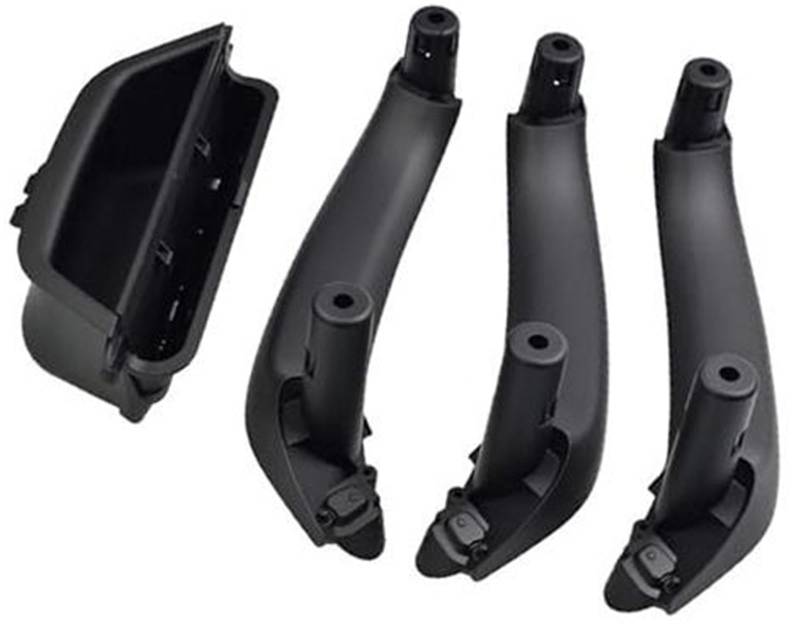 ZEMNLO LHD Auto Links vorne Innentürgriff innerer Fahrersitz Seitenverkleidung Griff Pull ABS Trim, for, X3 X4 F25 F26 2010–2017 51417394519 Türgriffverkleidung im Auto(Black-4pcs) von ZEMNLO