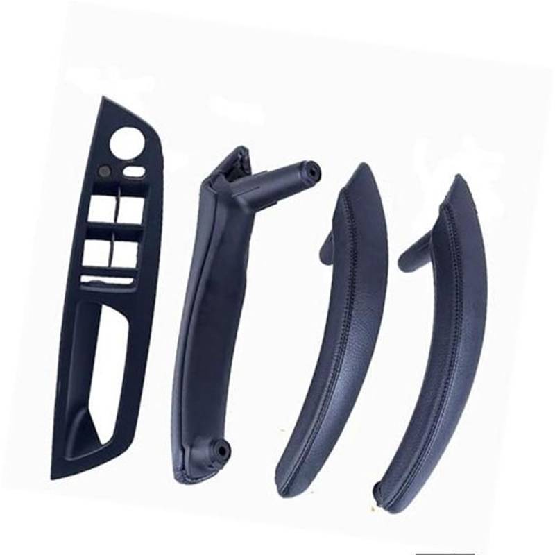 ZEMNLO LHD RHD Auto Innentür Leder Zuggriff Halterung Verkleidungsabdeckung, for, E70 E71 X5 X6 2007-2013 Autozubehör Türgriffverkleidung im Auto(LHD-Black-Standard) von ZEMNLO