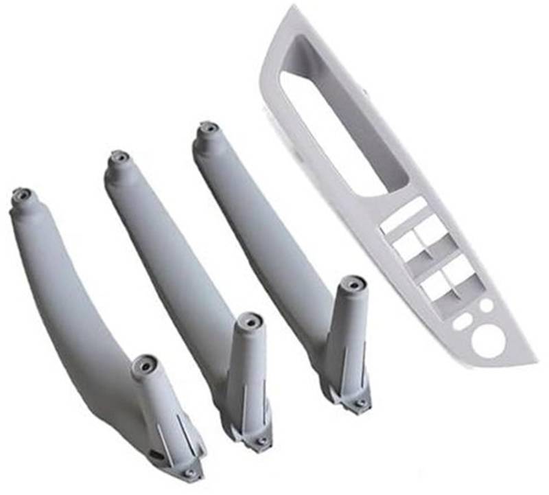 ZEMNLO Rechts Links Innentürverkleidung Griff Pull Trim Halter Auto Innenzubehör, for, E70 X5 E71 E72 X6 SAV Auto Styling 51416969401 Türgriffverkleidung im Auto(Gray-4pcs) von ZEMNLO