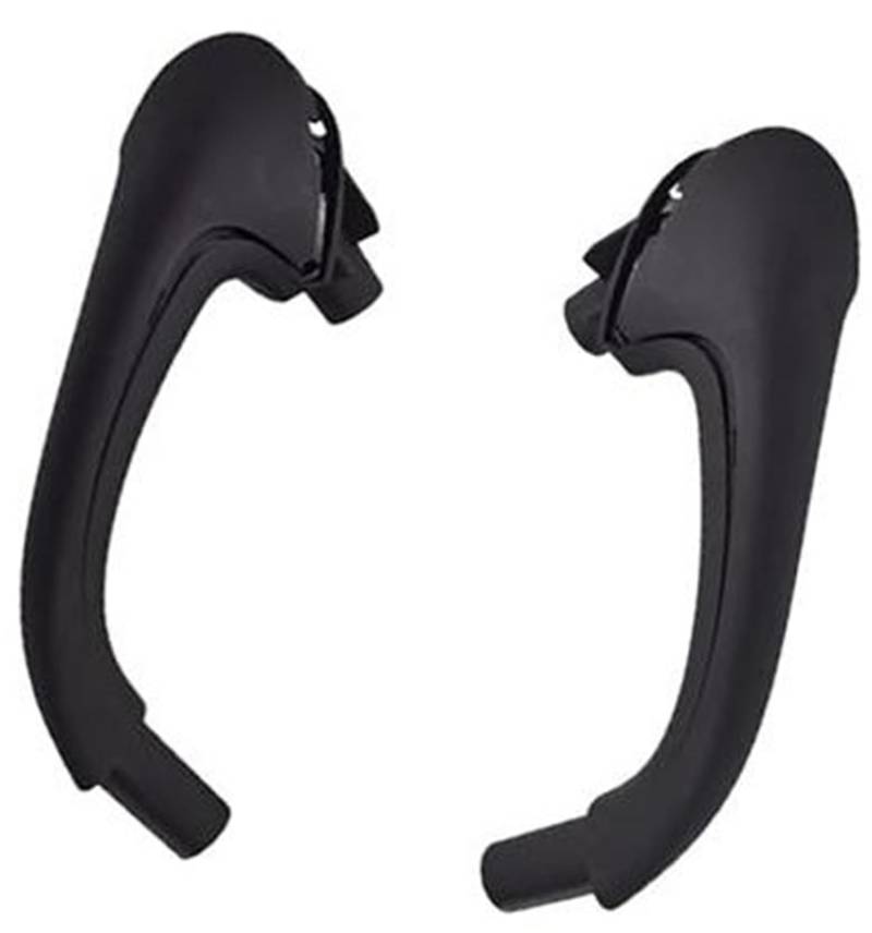 ZEMNLO Schwarz Beige Grau Auto Vorne Innen Tür Pull Träger Abdeckungen Griffe Trim, for Mercedes-Benz, W203 C-Klasse 2038101551 Türgriffverkleidung im Auto(Black-Front) von ZEMNLO