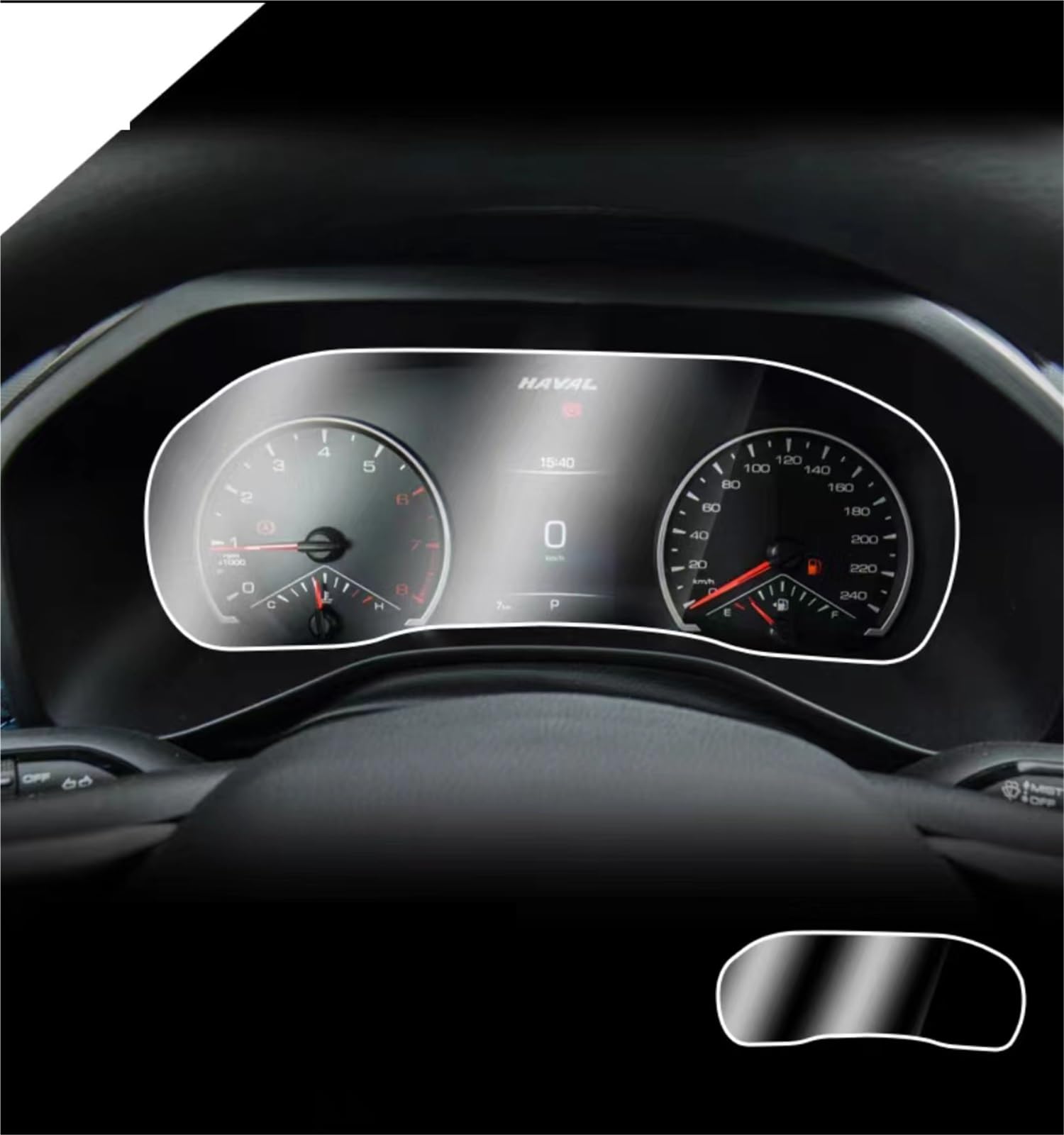 ZEMNLO TPU-Bildschirmschutzfolie, for Haval, Jolion 2021 2022 2023, Bildschirmschutzfolie for das Armaturenbrett Auto-Displayschutz(Style B) von ZEMNLO