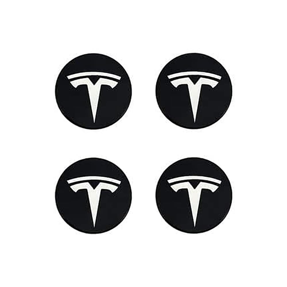 4 pcs Nabenkappen, Für Tesla Model S X 3 64mm Nabendeckel Radnabendeckel Zierdeckel Auto Tuning Wasserdicht/Anti-Rost von ZENAHA