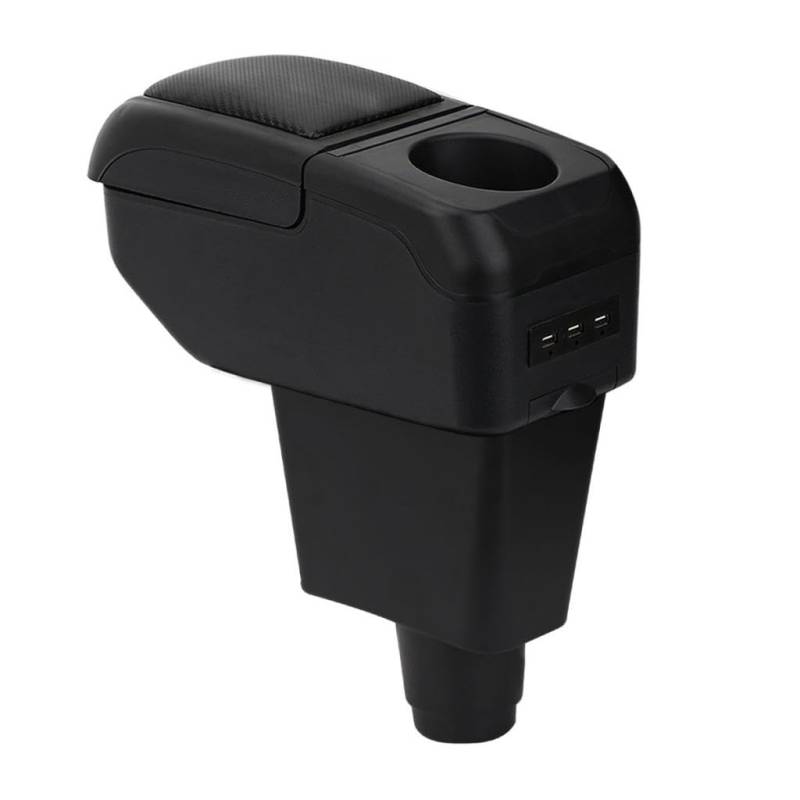 ZENVI MittelArmlehnen Compatible with Renault Dacia Sandero Armlehnen 2012-2019 Mittelkonsolen Veranstalter Armlehnen Doppelter und 6 USB-Anschlüsse von ZENVI