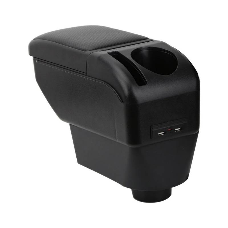 ZENVI MittelArmlehnen Compatible with Seat Ibiza Armlehnen Mittelkonsolen Veranstalter Armlehnen Doppelter Stauraum Verwendbar Ellbogenstütze（Kohlefaser-Stil） (Ibiza 6j 2008-2016) von ZENVI