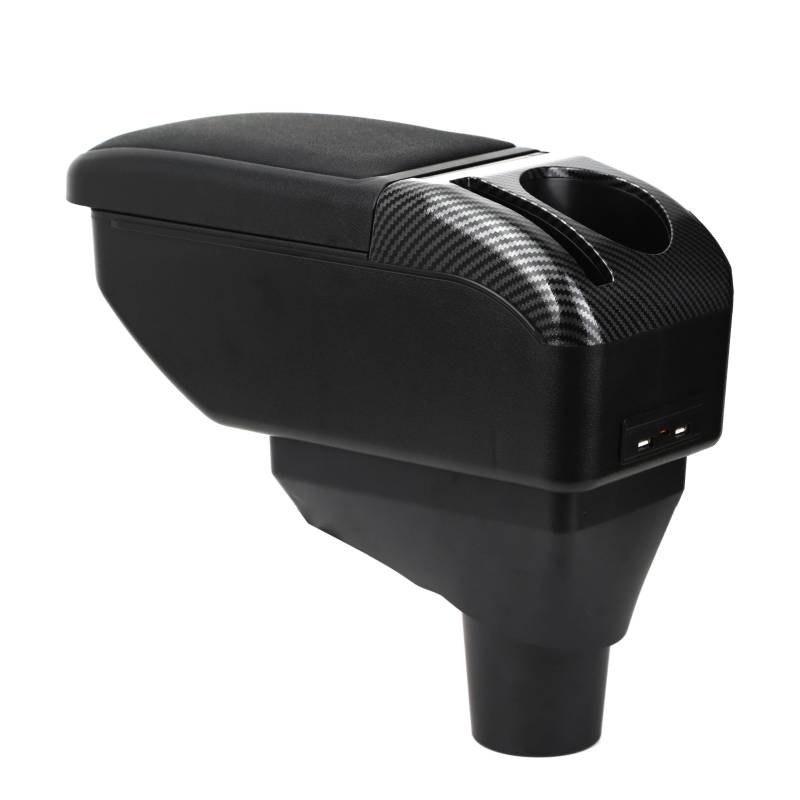 ZENVI MittelArmlehnen Compatible with Toyota Aygo X Armlehnen 2022-2024 Mittelkonsolen Veranstalter Armlehnen Doppelter Stauraum Verwendbar als Ellbogenstütze（Schwarzer Stil） von ZENVI
