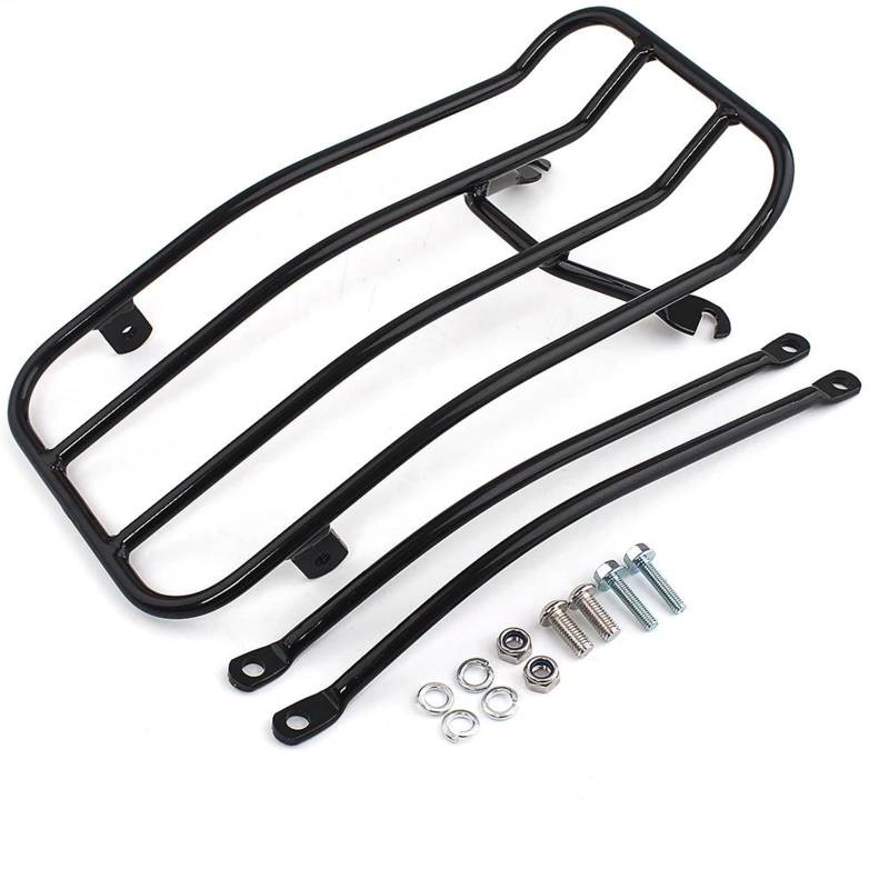 Gepäckträger Motorrad Solo Sitz Hinten Gepäck Rack Halter Waren Regale Stamm Rack Für Triumph Für Bonneville T100 Für Bobber 17-20 Motorrad-Gepäckträger von ZERMEA