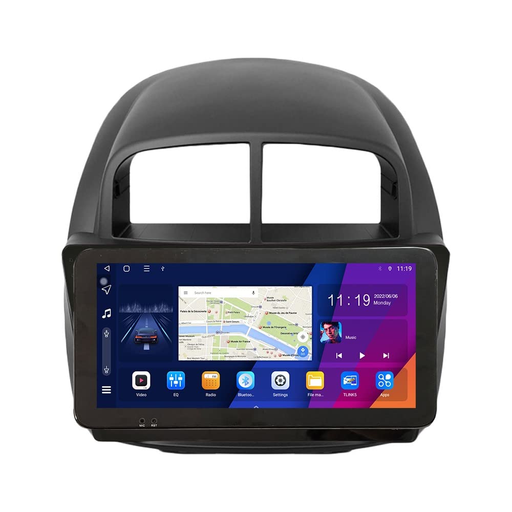ZERTRAN 10.33" QLED/IPS 1600x720 CarPlay Android Autoradio Autonavigation Stereo Multimedia Player GPS Radio DSP Touchscreen fürPerodua MYVI 2005-2009 Daihatsu Sirion 2005-2009 von ZERTRAN
