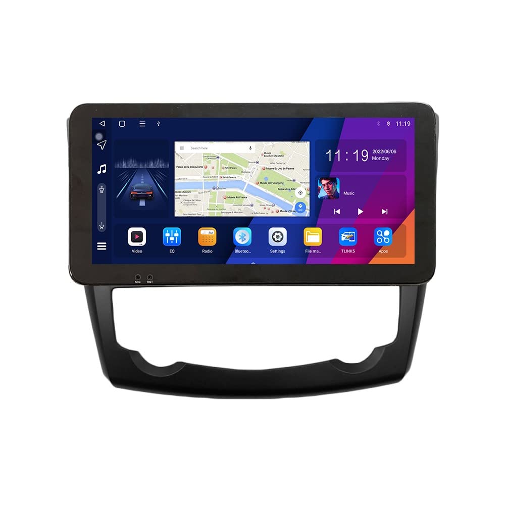 ZERTRAN 10.33" QLED/IPS 1600x720 CarPlay Android Autoradio Autonavigation Stereo Multimedia Player GPS Radio DSP Touchscreen fürRenault Kadjar 2015-2019 von ZERTRAN