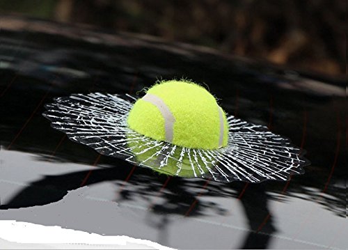 ZERTRAN 3D-Tennisball-Auto-Styling-Aufkleber Hit Windows Lustige Auto-Windschutzscheiben-Dekoration, selbstklebendes Aufkleber-Zubehör von ZERTRAN