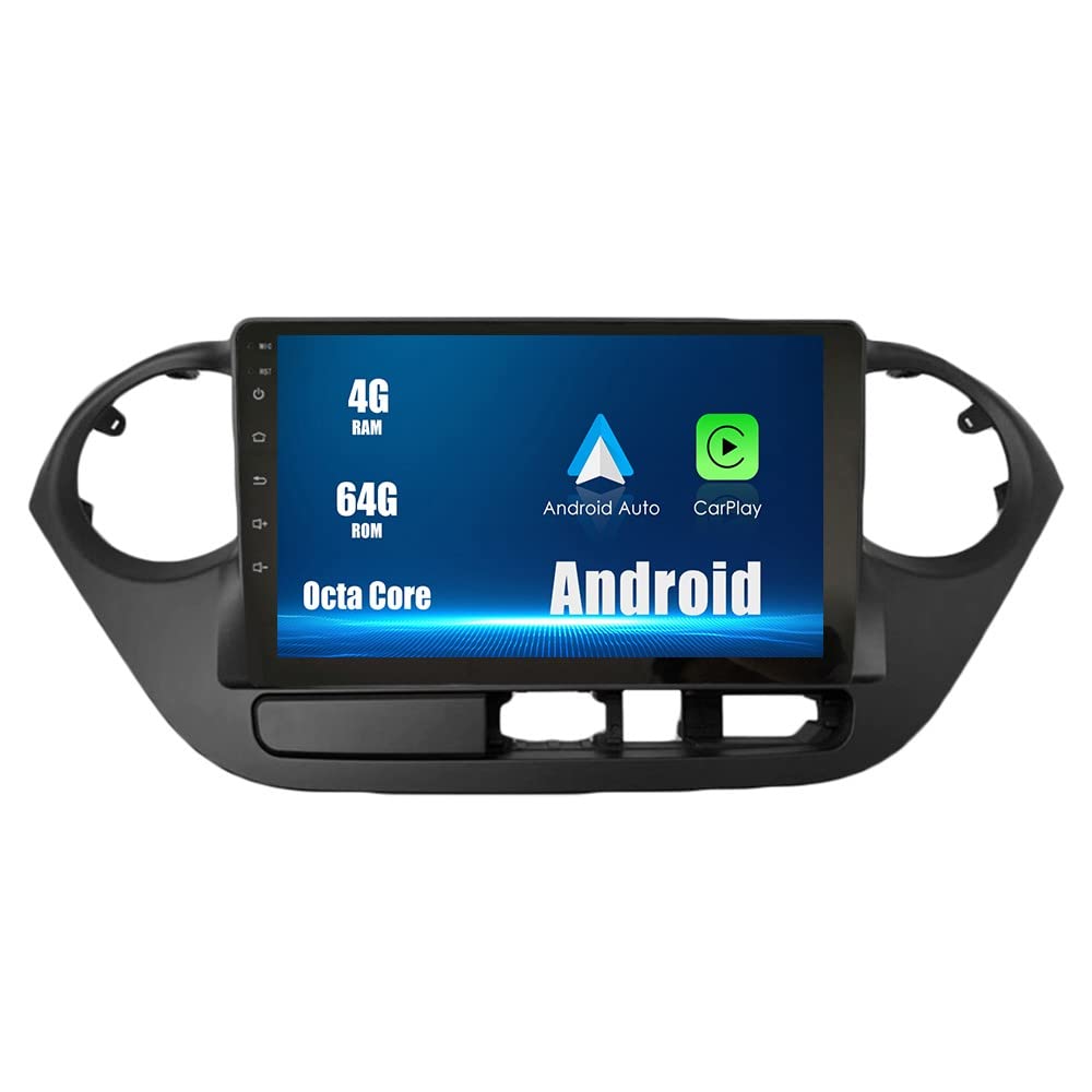 ZERTRAN Android 10 Autoradio Autonavigation Stereo Multimedia Player GPS Radio 2.5D Touchscreen fürHYUNDAI I10 2013-2017 von ZERTRAN