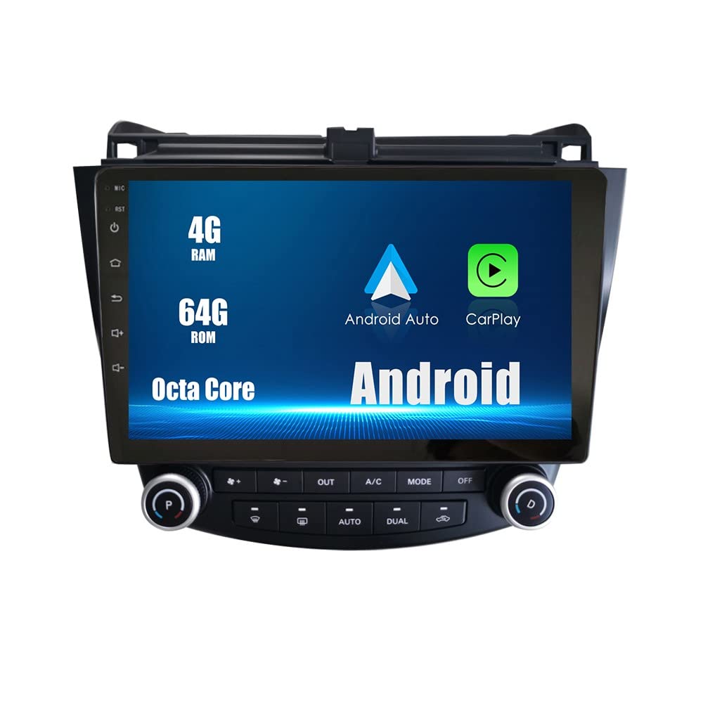 ZERTRAN Android 10 Autoradio Autonavigation Stereo Multimedia Player GPS Radio 2.5D Touchscreen fürHonda Accord 2003-2007 von ZERTRAN