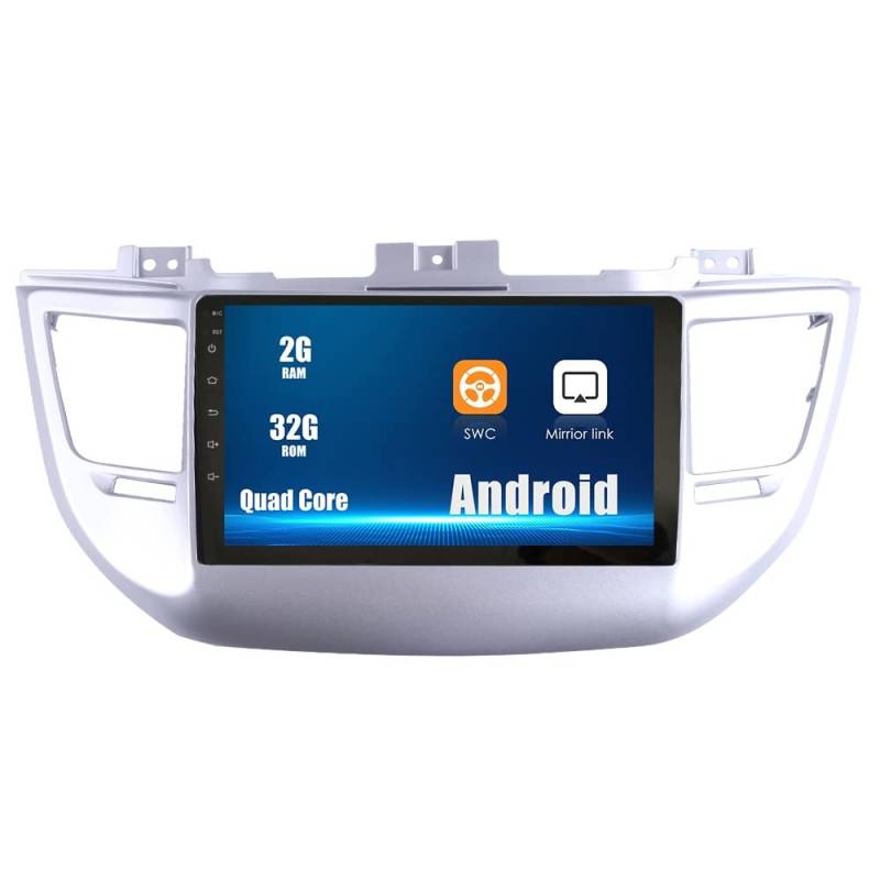ZERTRAN Android 10 Autoradio Autonavigation Stereo Multimedia Player GPS Radio 2.5D Touchscreen fürHyundai Tucson 2015-2018 von ZERTRAN
