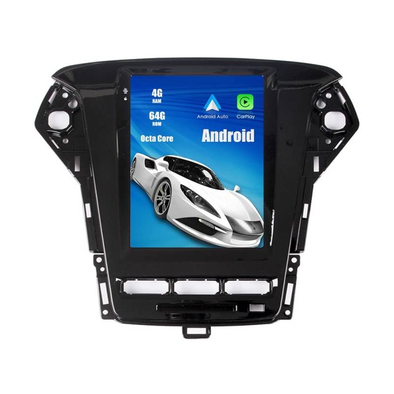 ZERTRAN Tesla Stil 9.7 Zoll Android 11 Autoradio Car Navigation Stereo Multimedia Player GPS Radio Ersatz für Ford Mondeo-Chiax 2011 2012 2013 von ZERTRAN