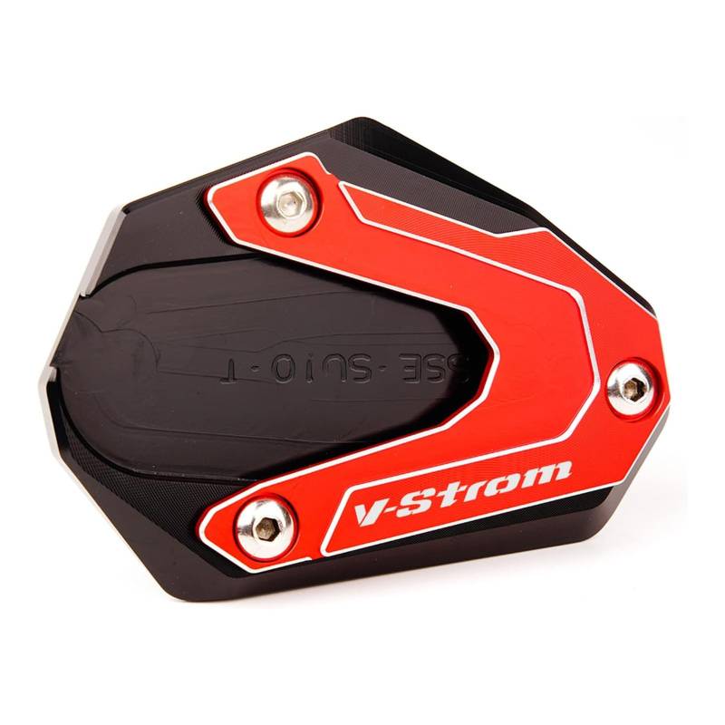 ZESIDIMO Motorrad Ständer Verlängerung Seitenstütz Platte für Suzuki Vstrom 800DE 1000DE V Strom 1000 1050 XT DL1000 V-STROM 1050/XT DL1050 2014–2022 Zubehör (Rot) von ZESIDIMO