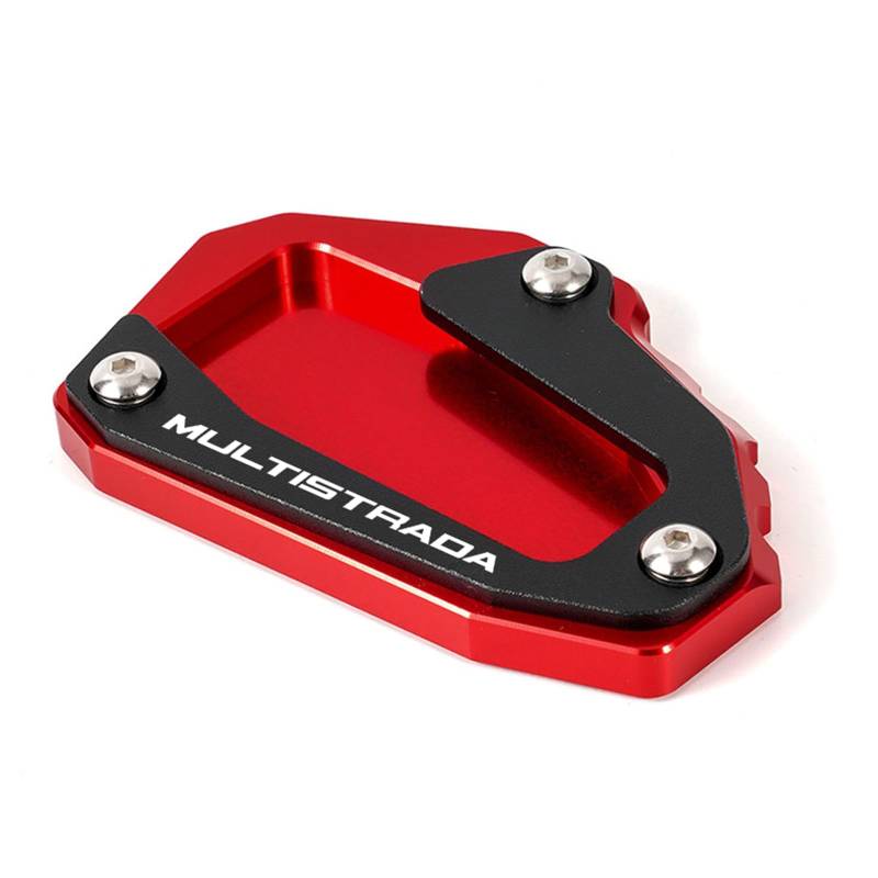 ZESIDIMO Motorradständer Für Du-cati Multistrada 950 1100 1200 1260 1200S 1260S V4 Zubehör Stützplatte Seiten Verlängerungs Ständer (Rot) von ZESIDIMO