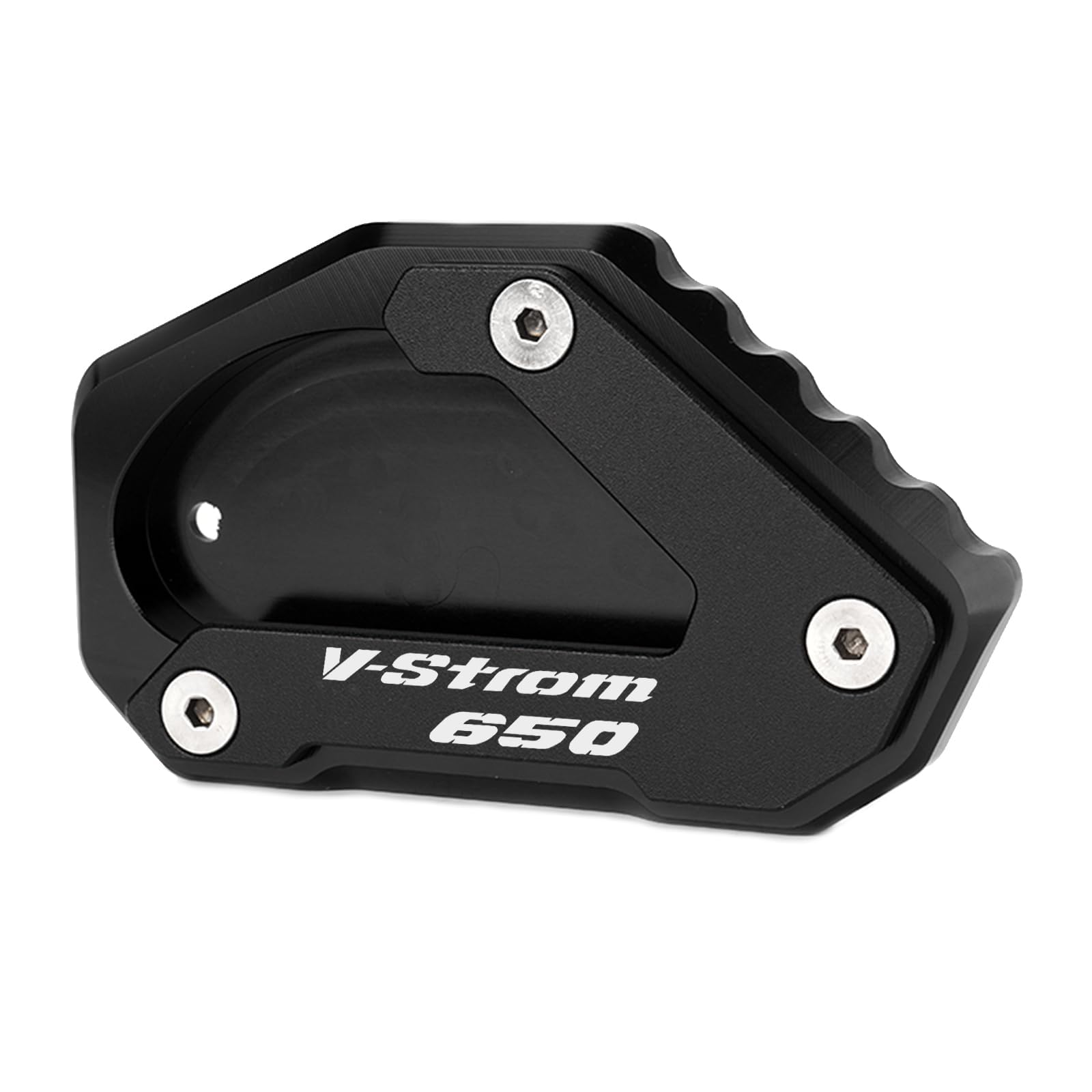 ZESIDIMO für Suzuki vstrom 650 V-Strom 650XT DL650 2004-2022 Seitenständer Verlängerung Platte Motorrad Zubehör vstrom650 dl650xt (Schwarz) von ZESIDIMO