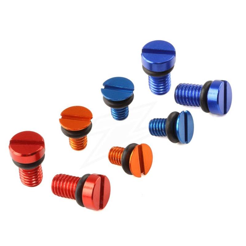 ZETA Racing WP Gabel Entlüftungsschraube Set mit Dichtung blau eloxiert von ZETA RACING