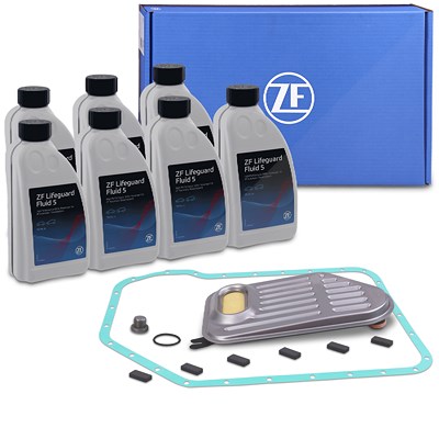 Zf Teilesatz Ölwechsel Automatikgetriebe + 7l ATF-Öl für Audi, Porsche, Skoda, VW von ZF
