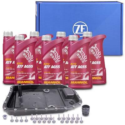 Zf Teilesatz Ölwechsel Automatikgetriebe + 7l Automatikgetriebeöl für BMW von ZF