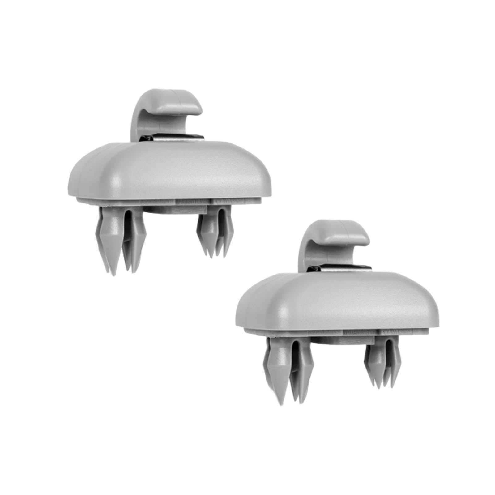 2 Stück Sonnenblende Clip, Auto Halterung Sonnenblende,Auto Sonnenblende Haken,Auto Sonnenblende Clip Haken,Passend Für Au-Di A1 A3 A4 A5 Q3 Q5 (8e0 857 562) A7 B6 B7 B8 S4 S5(Grau) von ZFRITP