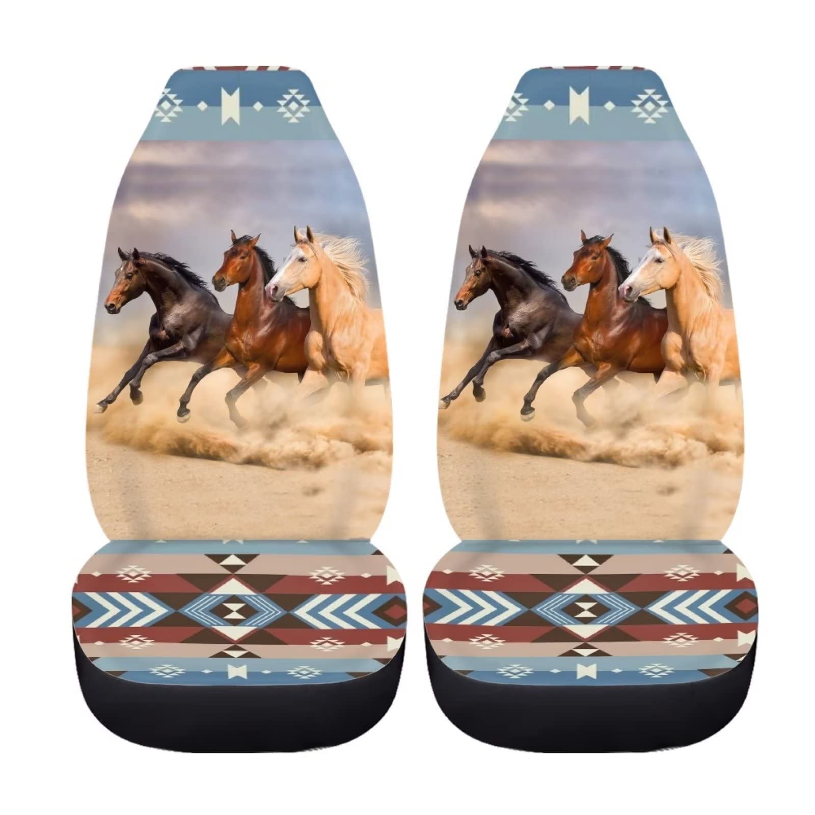 ZFRXIGN Auto Sitzbezug Set 2 Stück Böhmische Pferd Auto Sitzbezug Schonbezüge Waschbar Auto Vordersitzbezüge für Frauen Mädchen Tribal Geschenke Azteken Südwesten ZFRXIGN Auto Sitzbezug Set 2 Stück Böhmische Pferd Auto Sitzbezug Schonbezüge Waschbar Auto Vordersitzbezüge für Frauen Mädchen Tribal Geschenke Azteken Südwesten von ZFRXIGN
