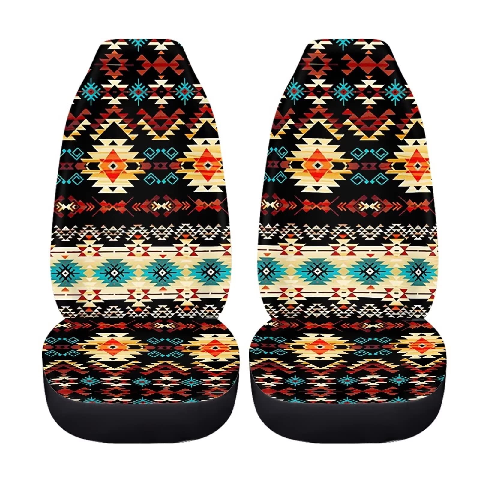 ZFRXIGN Autositzbezüge, Motiv: Tribal Aztekenmuster, Südwestern, für Vordersitz, 2 Stück, rutschfest, Autozubehör, Boho-Stil ZFRXIGN Autositzbezüge, Motiv: Tribal Aztekenmuster, Südwestern, für Vordersitz, 2 Stück, rutschfest, Autozubehör, Boho-Stil von ZFRXIGN