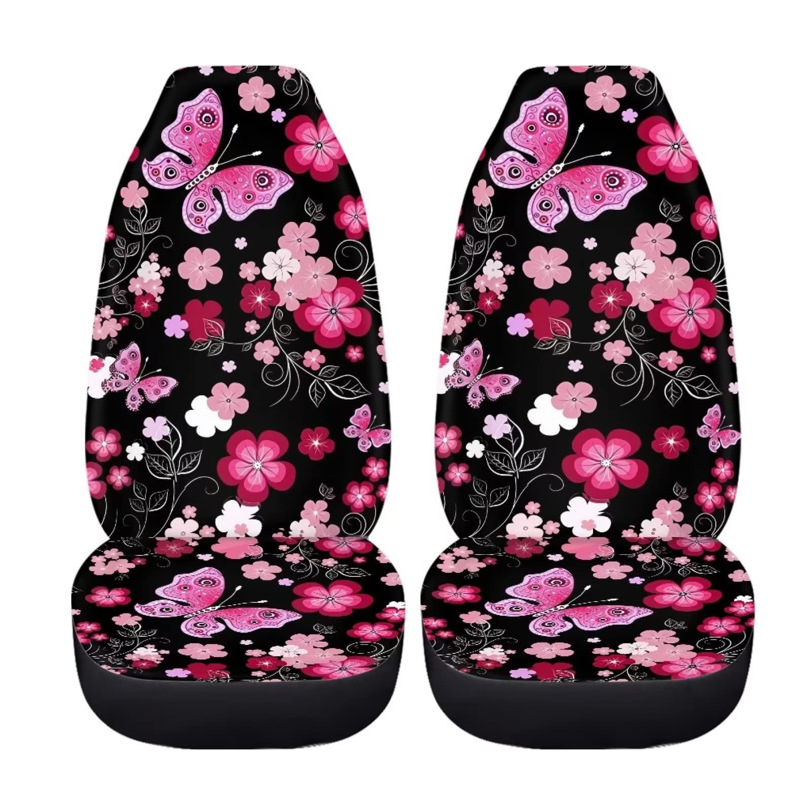 ZFRXIGN Autositzbezüge mit Schmetterlings-Blume, nur für vorne, Autozubehör für Frauen, Geschenke, Autobezug, universelle Passform, LKW, Van, SUV-Sitzkissen, Boho, Violett ZFRXIGN Autositzbezüge mit Schmetterlings-Blume, nur für vorne, Autozubehör für Frauen, Geschenke, Autobezug, universelle Passform, LKW, Van, SUV-Sitzkissen, Boho, Violett von ZFRXIGN