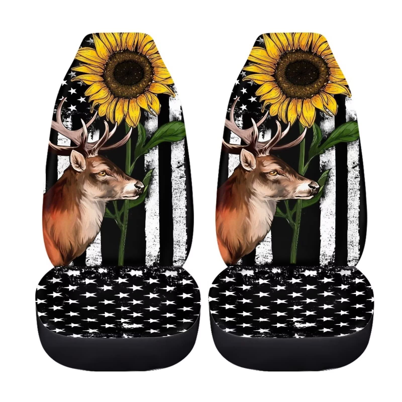 ZFRXIGN Autositzbezüge mit Sonnenblumen-Motiv, nur für Vordersitz, SUV, Schalensitzschutz für Damen, universal, passend für die meisten Autos, Lieferwagen, Vordersitze, 2 Stück, amerikanische Flagge ZFRXIGN Autositzbezüge mit Sonnenblumen-Motiv, nur für Vordersitz, SUV, Schalensitzschutz für Damen, universal, passend für die meisten Autos, Lieferwagen, Vordersitze, 2 Stück, amerikanische Flagge von ZFRXIGN