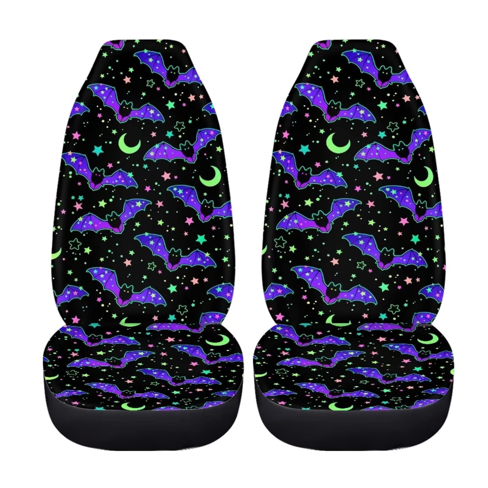 ZFRXIGN Bat Galaxy Autositzbezüge für Damen mit Design Allwetterschutz Hohe Rückenlehne Sitzbezug 2er Set Lila Autozubehör ZFRXIGN Bat Galaxy Autositzbezüge für Damen mit Design Allwetterschutz Hohe Rückenlehne Sitzbezug 2er Set Lila Autozubehör von ZFRXIGN